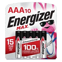 Energizer MAX AAA Batteries (10 Pack), Triple A Alkaline Batteries, Pack of 10 batteries