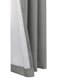 Nova 100% Blackout Grommet Curtain Panel Pair 52" x 63" each in Greige