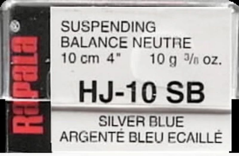 Poisson Nageur Rapala Husky Jerk 4", Argent Bleu Hochet à l'intérieur