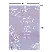 Carlton Cards - Assortiment de 15 cartes de condoléances avec enveloppes et cachets (motifs Kathy Davis, Fleurs aquarelle)