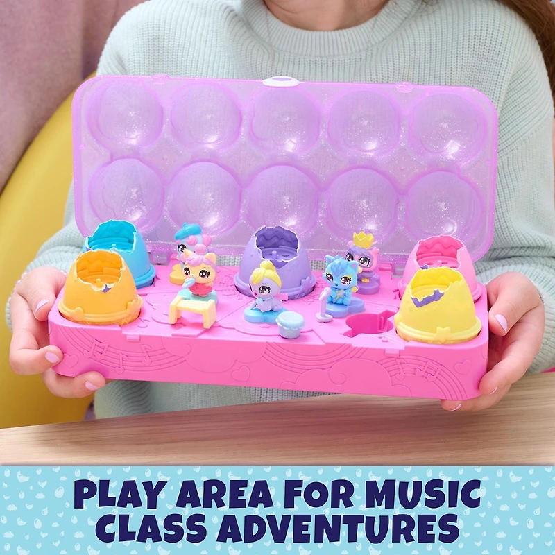 Hatchimals Alive, Egg Carton Toy with 5 Mini Figures in Self-Hatching Eggs, 11 Accessories, Kids Toys for Girls and Boys Ages 3 and up