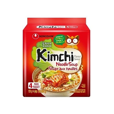 Nongshim Kimchi Ramyun, 120g x 4, Pack Familial, 0.00 - 0.00 EA