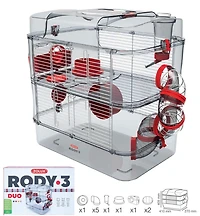 Rody3 Duo Hamster Cage - 2-story - Grenadine - 41 x 27 x 40.5 cm
