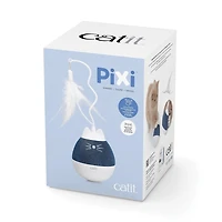Catit PIXI Spinner Electronic Cat Toy, White & Blue