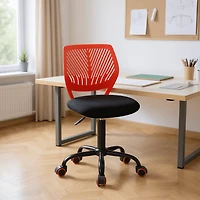 Homy Casa Swivel Crafting Chair with Height Control and Soft Seat