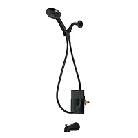 The akuaplus® - INA pressure balance valve faucet 1/2 in. PEX with hand shower 5 setting and spout 5 3/8 in. x 1/2 in. slip-fit.