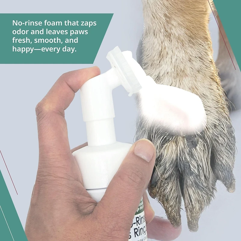 Wahl Probiotic Paw Cleaner – Solution moussante sans rinçage avec brosse, aloès et flocons d'avoine pour des pattes de chien propres et hydratées – Modèle 58549 Nettoyant pour pattes de chien