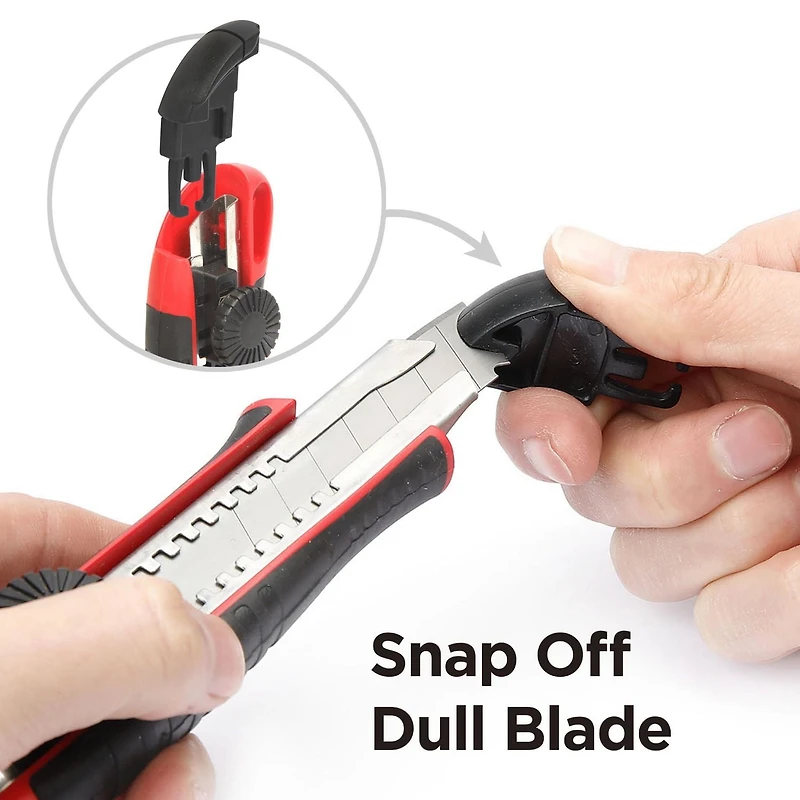 Swiss Tech 18mm Snap-Off Utility Knife, SK5 steel ,18mm