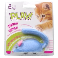 Souris à roulettes Cat Love Play jouet pour chats, rose