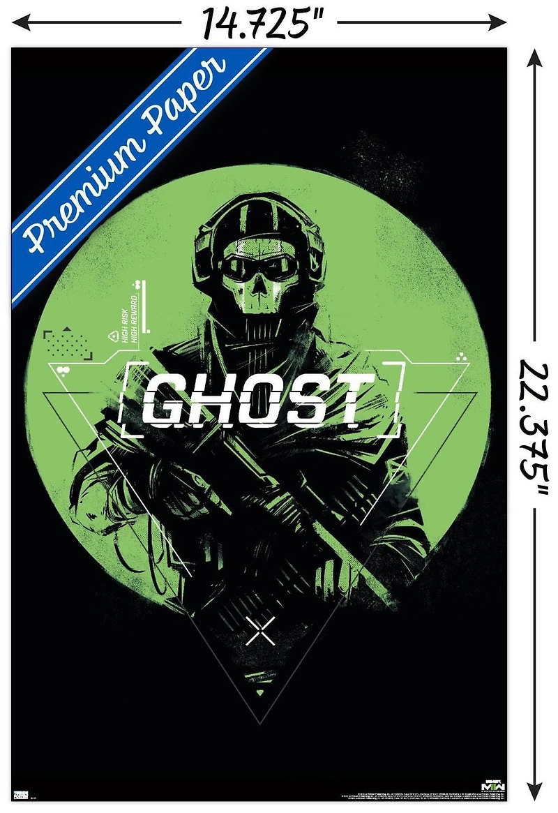 Call of Duty: Modern Warfare 2 - Ghost Emblem Wall Poster
