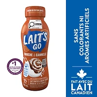 Milk2Go 1% M.F. Cinnamon Bun Limited Edition Partly Skimmed Milk, 310 mL