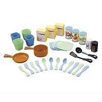 Little Tikes Cook 'n Store Kitchen Pretend Play Cooking Toy Set for Kids, Red