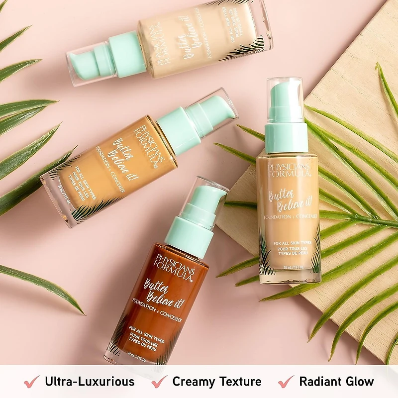 MURUMURU BUTTER FOUNDATION + CONCEALER - MEDIUM, foundation and concealer in one