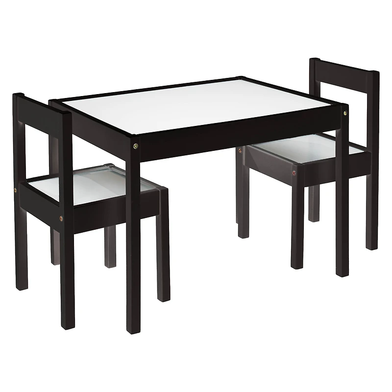 Mainstays 3Pcs Kids Table Set, Espresso