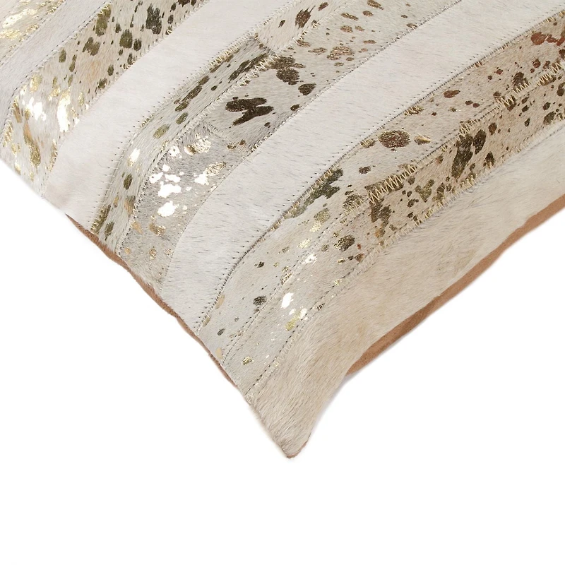 Coussins Torino Madrid En Peau De Vache 2 Pqt H-Natural