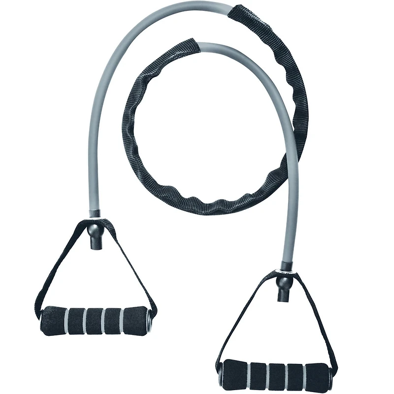 Iron Body Fitness Bande de Résistance avec Poignées en Mousse, Tube d’Exercice en Latex pour Entraînement et Étirement