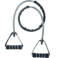 Iron Body Fitness Bande de Résistance avec Poignées en Mousse, Tube d’Exercice en Latex pour Entraînement et Étirement