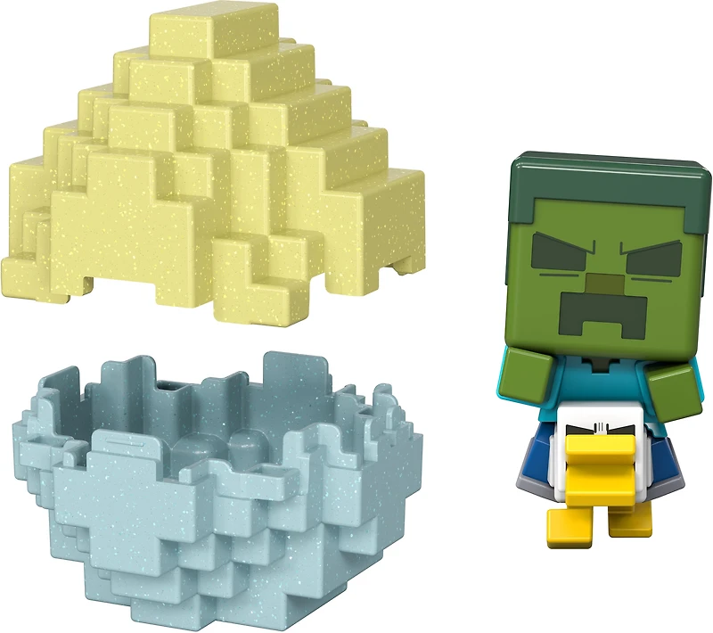 Minecraft Mini Mode Spawn Egg Zombie Chicken with Surprise Mini Figure Inspired the Movie