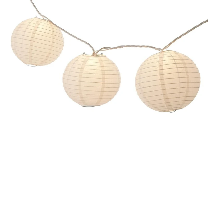 Hometrends Large Paper Lantern String Lights