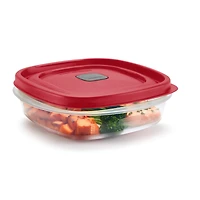 Contenant de conservation des aliments Rubbermaid avec couvercle à évent Easy Find Lids, couvercle rouge, 710 ml (3 tasses)