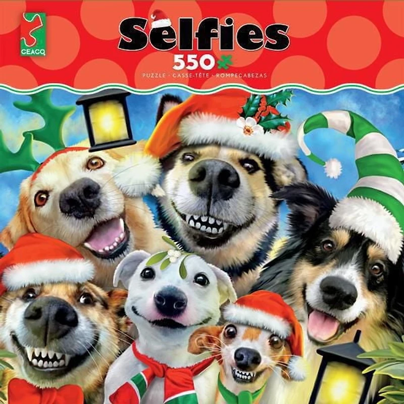 Ceaco: Selfies - Christmas Pups Jigsaw Puzzle (550 pc)