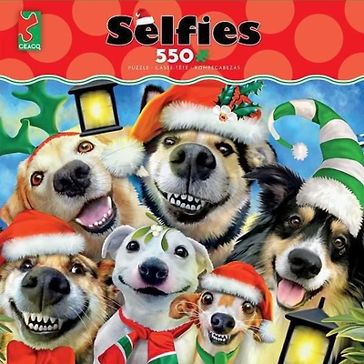 Ceaco: Selfies - Christmas Pups Jigsaw Puzzle (550 pc)
