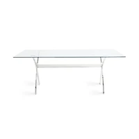 Home Gear Table à manger avec pieds doubles en "X"