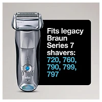 Braun Series 7 70S Electric Shaver Head Replacement Cassette – Silver, 1CT