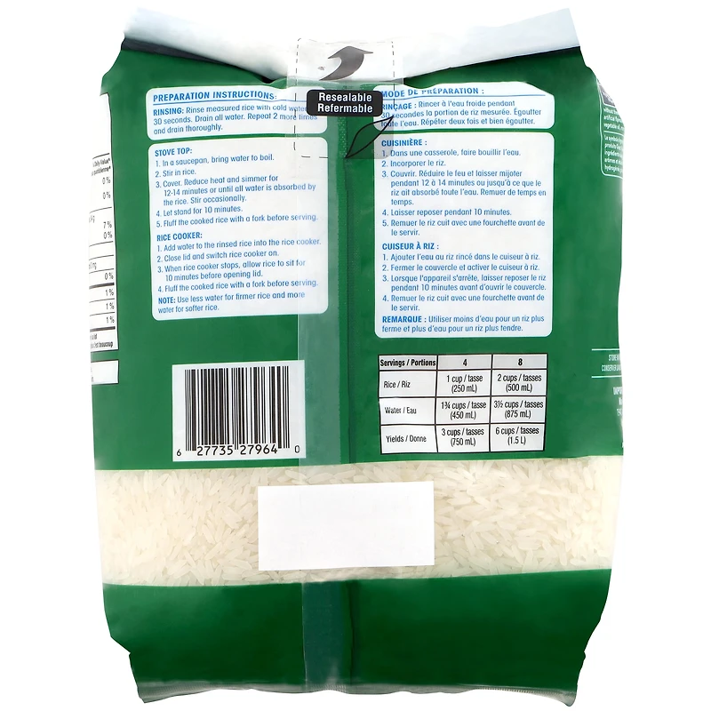 Great Value Thai Jasmine Rice, 2 kg