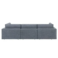 Better Homes & Gardens Weston 107.5" Cloud Modular Sectional Sofa, Blue