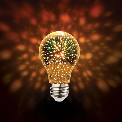 Merkury Innovations Decobulb 3D Firework LED Bulb, 3D Firework LED Bulb