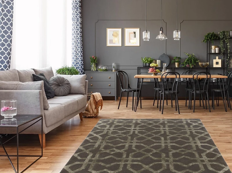 Tapis en Laine Aspire Xs ardoise de 8 pi x 11 pi