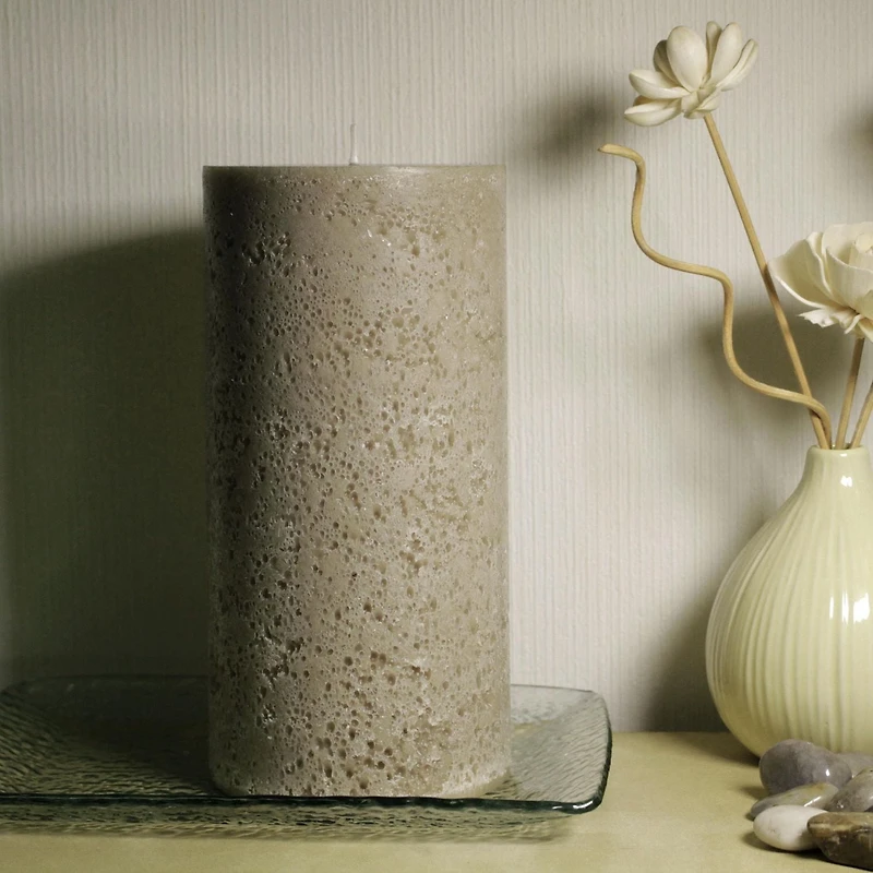 Hometrends 8" Caramel Latte Scented Pillar Candle