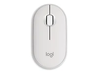 Logitech Pebble Mouse 2 M350s fine sans fil Bluetooth, portable, légère, boutons personnalisables - Blanc