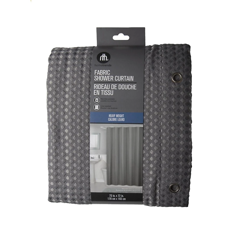 Hometrends Decorative Fabric Shower Curtain