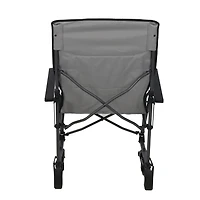 Ozark Trail Quad Bounce Chair, Rocking Motion, Grey, Polyester Fabric