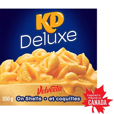Kraft Deluxe Velveeta & Shells, Packaged Meal, Shelf-Stable, 350g