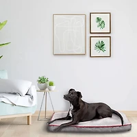 Canadiana Plaid Large lit pour chien Grand lit pour chien 27x36"