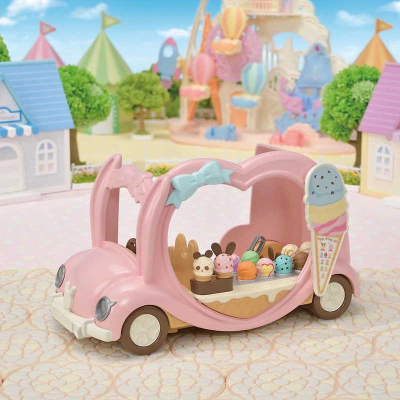 Calico Critters Ice Cream Van, véhicule jouet pour poupées
