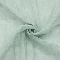 Loft Living Peoria Sheer Dual Header Single Curtain Panel 52 x 84 in Pale Thyme