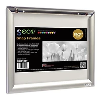 SECO Snap Affiche Cadre Cas, 11 x 14 pouces, Argent