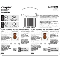 Energizer 312, Emballage de 16, Brun
