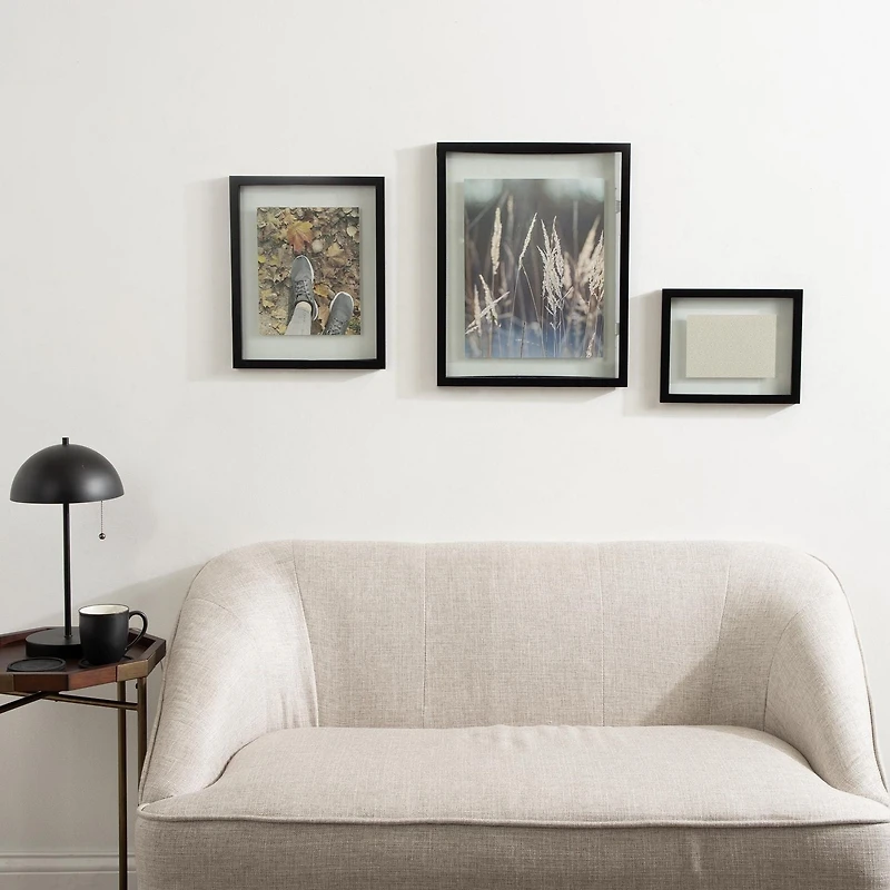 Cadre photo flottant Gallery noir de hometrends 35,56 cm x 45,72 cm