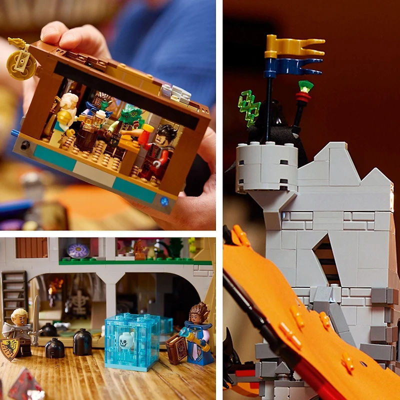 LEGO Ideas Dungeons & Dragons : L’histoire du dragon rouge 21348 Ensemble de construction (3745 pièces)