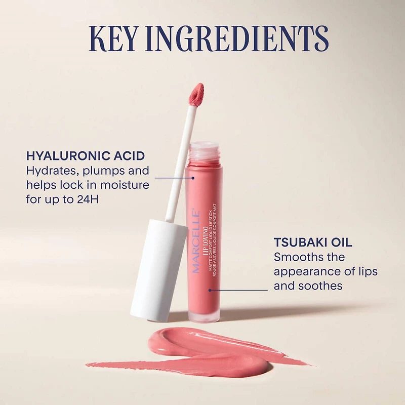 Marcelle Lip Loving Matte Comfort Liquid Lipstick, 6.5 mL