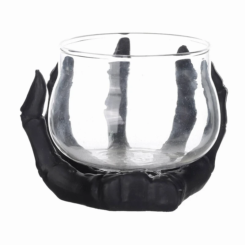 Porte-bougies en os sur le thème d’Halloween pour les décorations d’intérieur d’Halloween 10.1cm