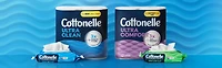 Papier hygiénique Cottonelle Ultra Clean,12 méga rouleaux, 284 feuilles par rouleau