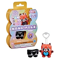 Hasbro Nano-mals Pamanda le panda roux, compagnon électronique