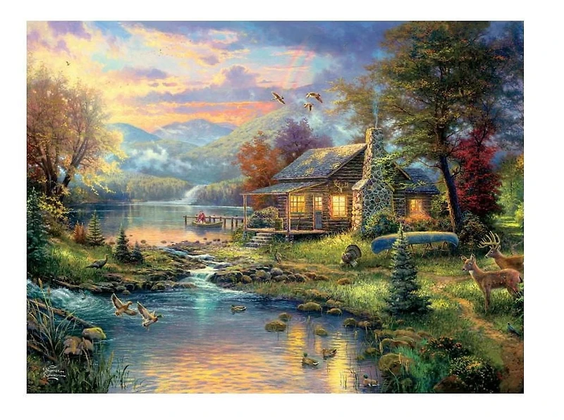 Ceaco Thomas Kinkade Special Edition 750-Piece Puzzle Nature's Paradise