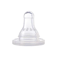 Tétine de remplacement de bouteille Premiers Essentiels de NUK, silicone, débit lent, à partir de 0 mois